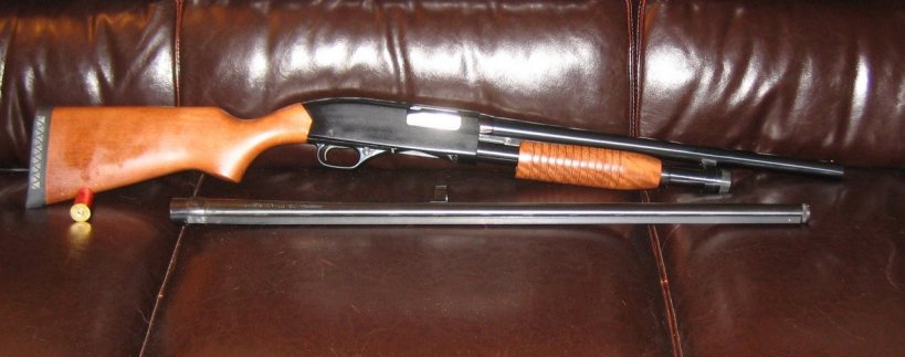 Winchester 1300 w/18" bbl (28" bbl also shown)